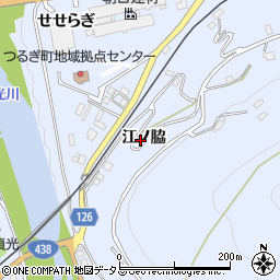 徳島県美馬郡つるぎ町貞光江ノ脇周辺の地図