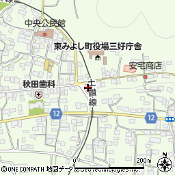徳島県三好郡東みよし町昼間3183周辺の地図