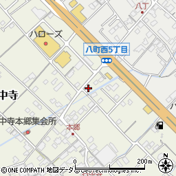 愛媛県今治市中寺617周辺の地図