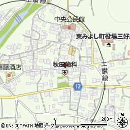 徳島県三好郡東みよし町昼間3691周辺の地図