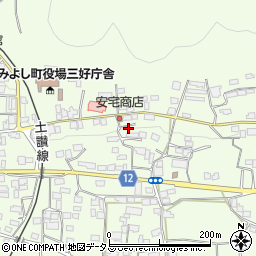 徳島県三好郡東みよし町昼間3217周辺の地図