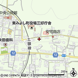 徳島県三好郡東みよし町昼間3188周辺の地図