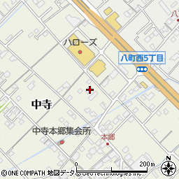 愛媛県今治市中寺951-1周辺の地図