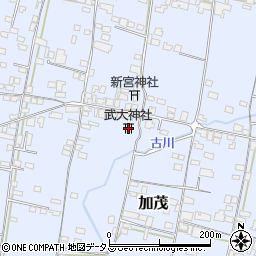武大神社周辺の地図