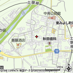 徳島県三好郡東みよし町昼間3729周辺の地図