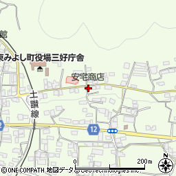 徳島県三好郡東みよし町昼間3017周辺の地図