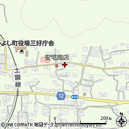 徳島県三好郡東みよし町昼間3208周辺の地図