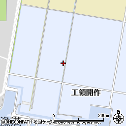 山口県下関市工領開作周辺の地図