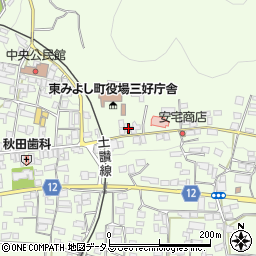 徳島県三好郡東みよし町昼間3667周辺の地図