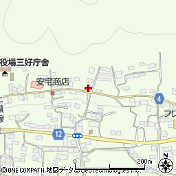 徳島県三好郡東みよし町昼間3647周辺の地図