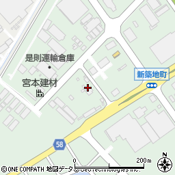 山口県防府市新築地町20周辺の地図