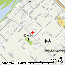 愛媛県今治市中寺883周辺の地図