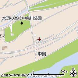 徳島県美馬市美馬町中鳥周辺の地図