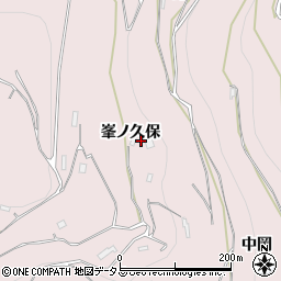徳島県三好市池田町西山峯ノ久保周辺の地図