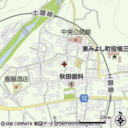 徳島県三好郡東みよし町昼間3736周辺の地図