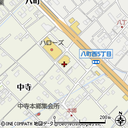 愛媛県今治市中寺961-1周辺の地図