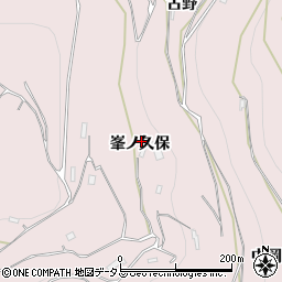 徳島県三好市池田町西山峯ノ久保2885周辺の地図