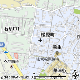 山口県防府市松原町5-5周辺の地図