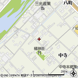 愛媛県今治市中寺886周辺の地図