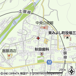 徳島県三好郡東みよし町昼間3734周辺の地図