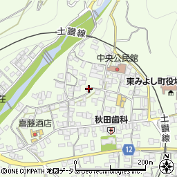 徳島県三好郡東みよし町昼間3721周辺の地図