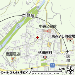 徳島県三好郡東みよし町昼間3720周辺の地図