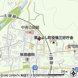 徳島県三好郡東みよし町昼間3884周辺の地図