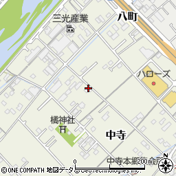 愛媛県今治市中寺895周辺の地図