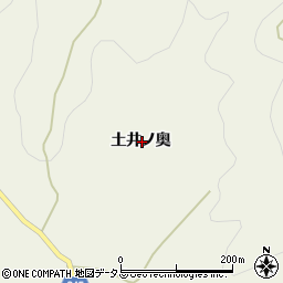 徳島県吉野川市美郷土井ノ奥周辺の地図