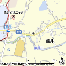 和歌山県有田郡有田川町熊井350周辺の地図