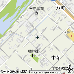 愛媛県今治市中寺891-1周辺の地図