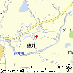 和歌山県有田郡有田川町熊井263周辺の地図