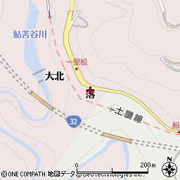徳島県三好市池田町西山落周辺の地図