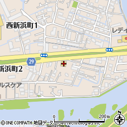 はま寿司徳島西新浜店周辺の地図