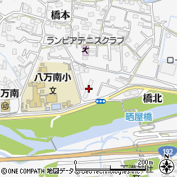徳島県徳島市八万町橋本318-1周辺の地図