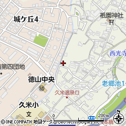 山口県周南市久米3442-5周辺の地図