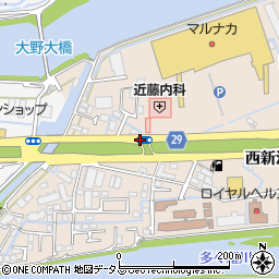 近藤内科病院周辺の地図