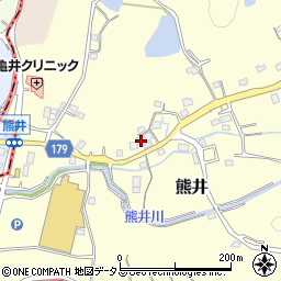 和歌山県有田郡有田川町熊井345-1周辺の地図
