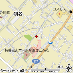 愛媛県今治市別名274周辺の地図