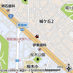 山田石油サービス株式会社　徳山城ヶ丘給油所周辺の地図