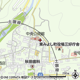 徳島県三好郡東みよし町昼間3881周辺の地図