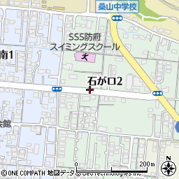 山口県防府市石が口2丁目周辺の地図