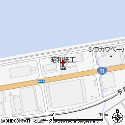 昭和紙工周辺の地図