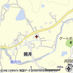 和歌山県有田郡有田川町熊井250周辺の地図