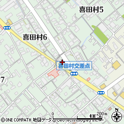 ＥＮＥＯＳ喜田村ＳＳ周辺の地図