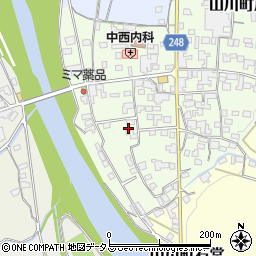 徳島県吉野川市山川町川東46周辺の地図
