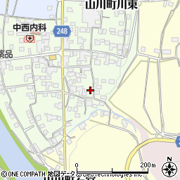 徳島県吉野川市山川町川東198周辺の地図