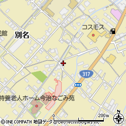 愛媛県今治市別名286周辺の地図