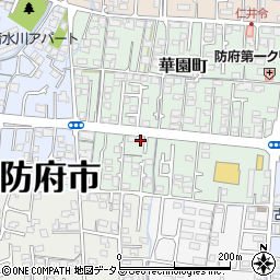 山口県防府市華園町15-43周辺の地図