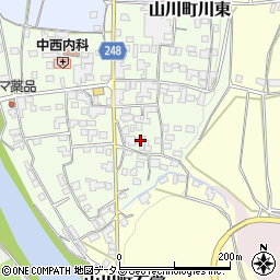 徳島県吉野川市山川町川東200周辺の地図